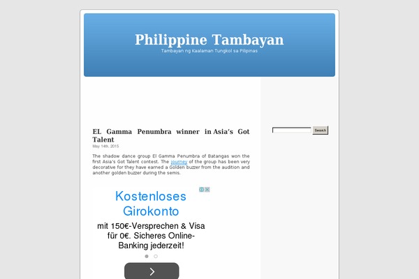 Twenty Sixteen theme site design template sample
