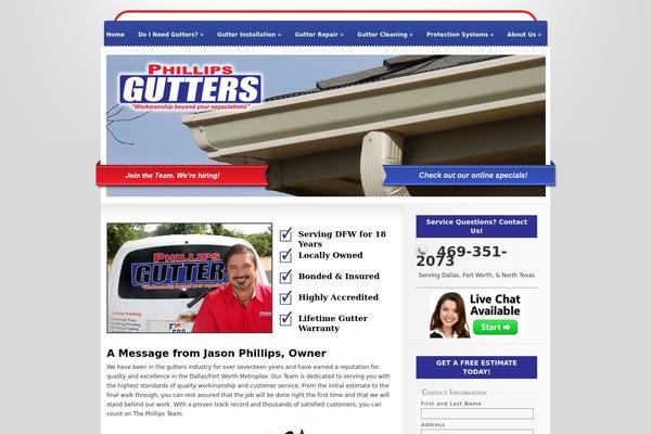 Glow theme site design template sample