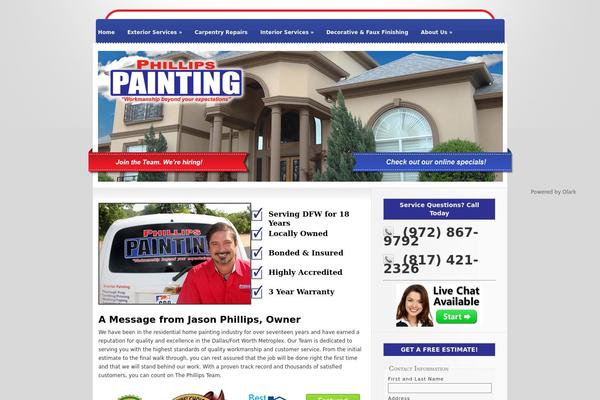 Glow theme site design template sample