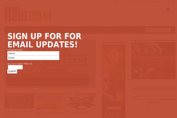 Site using Full Screen Popup plugin