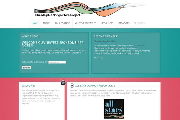 Infinite theme site design template sample