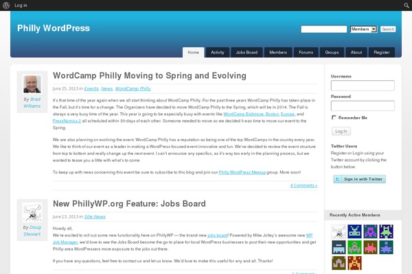 Site using BadgeOS plugin