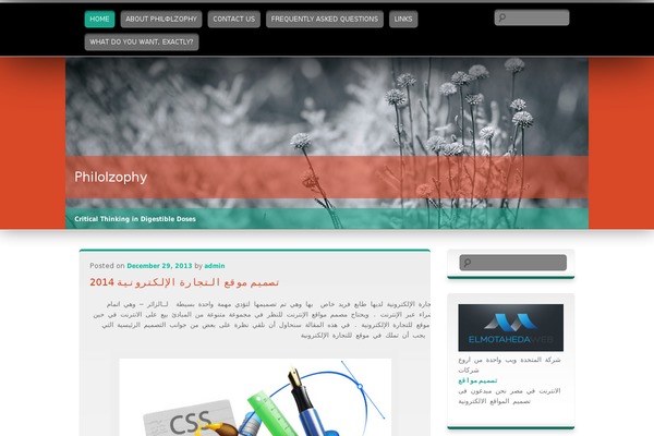 philolzophy.com site used Wallpapered