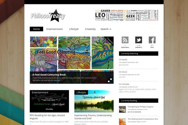 Gonzo theme site design template sample