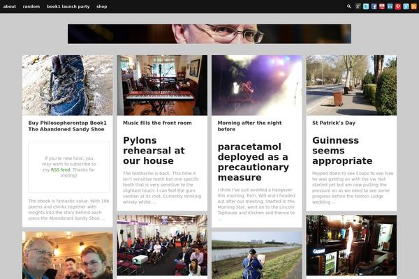 Gather theme site design template sample