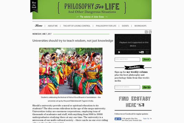 philosophy theme websites examples