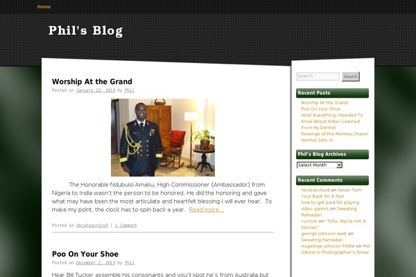 Sonar theme site design template sample