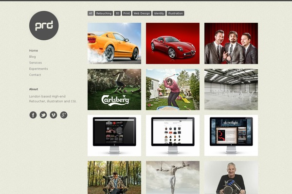 Infinity theme site design template sample