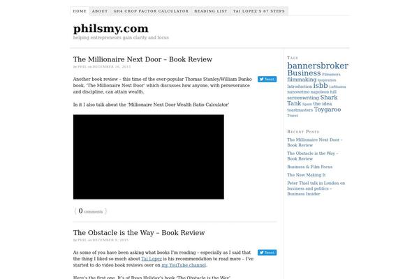 Thesis 1.8.4 theme site design template sample