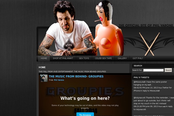 Site using FLV Embed plugin