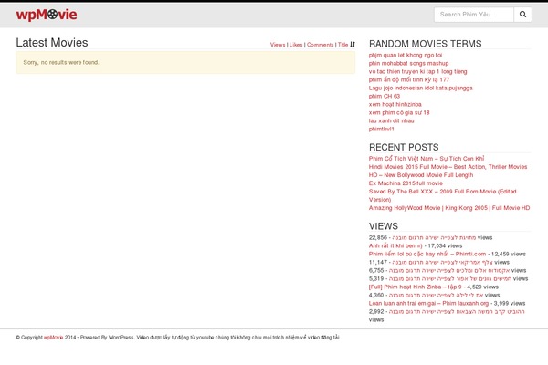 phimyeu.com site used Wpmovie