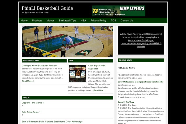 Lifestyle theme site design template sample