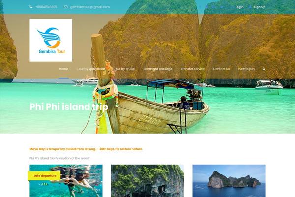 TravelTour theme site design template sample
