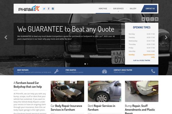 CarPress theme site design template sample