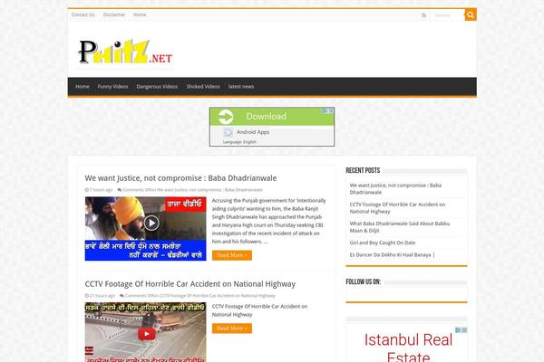 Site using Floating Adsense Bar plugin