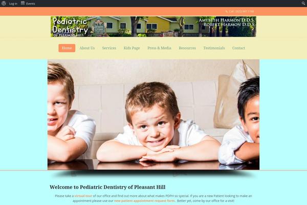 Kids Zone theme site design template sample