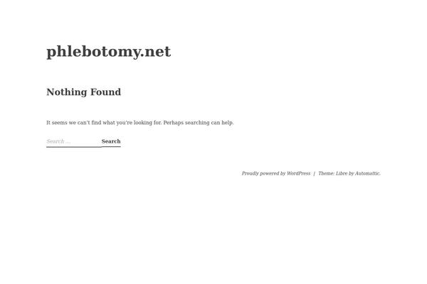 Libre theme site design template sample