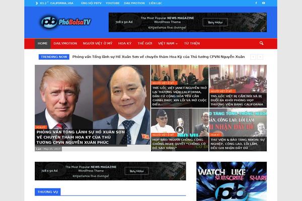 Site using YourChannel: YouTube channel on your website plugin