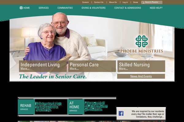 Phoebe theme site design template sample
