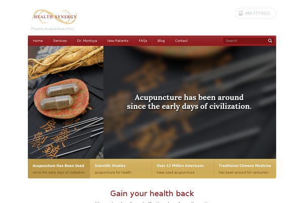 phoenixacupunctureclinic.com site used Healthpress Theme