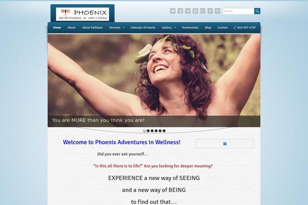 Wellness theme site design template sample