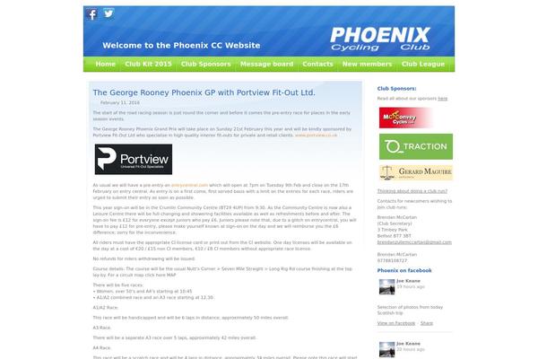 Phoenix theme site design template sample