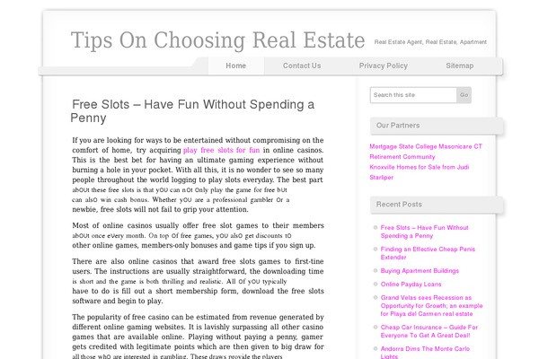 voidy theme site design template sample