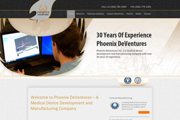 Phoenix theme site design template sample