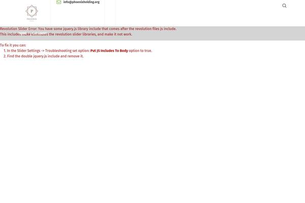 phoenixholding.org site used Businesslounge
