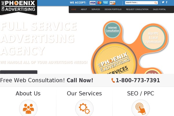 Phoenix theme site design template sample