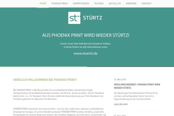 Phoenix theme site design template sample
