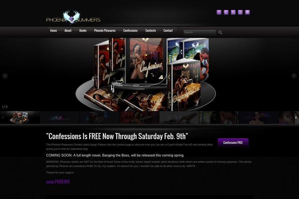 Blender theme site design template sample