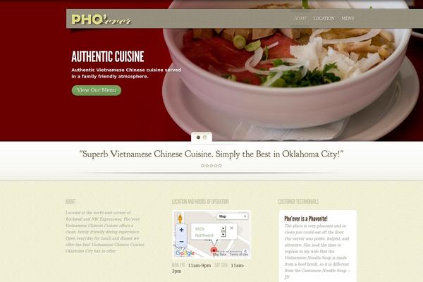 MyCuisine theme site design template sample