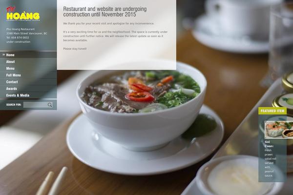 Ristorante theme site design template sample