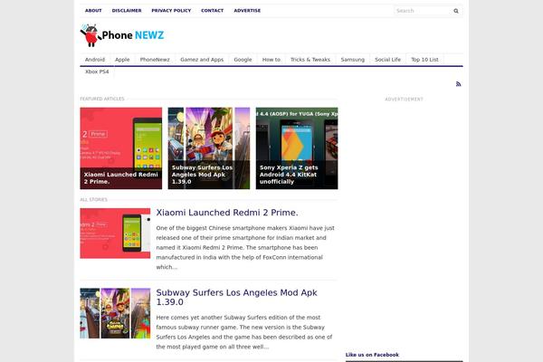 Freshlife theme site design template sample