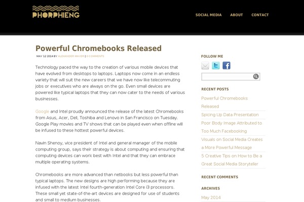 Photocrati theme site design template sample