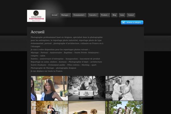 Vega theme site design template sample
