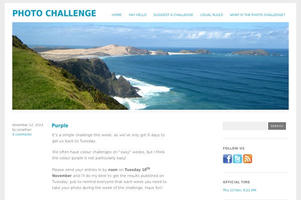 Site using Blog Time plugin