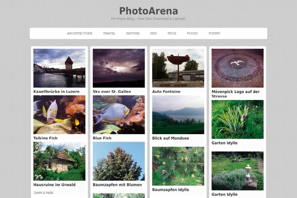 photoarena.ch site used pinpress