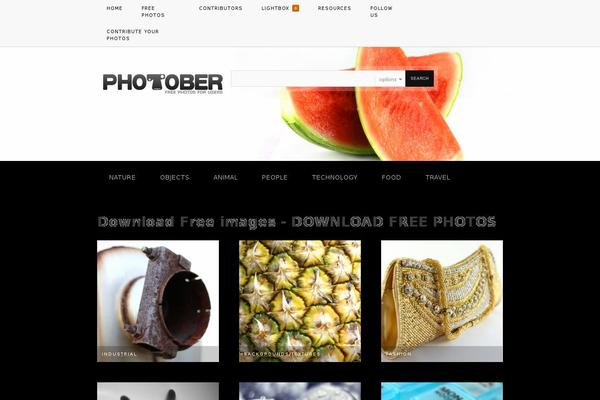 Stock-photography theme site design template sample