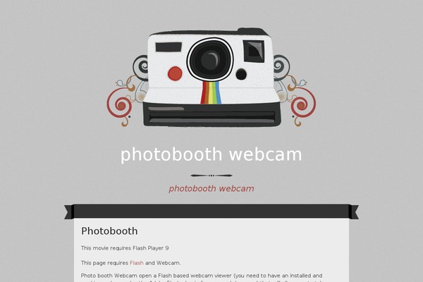 Vintage Camera theme site design template sample