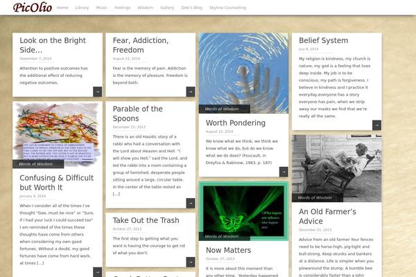 Pinbin theme site design template sample