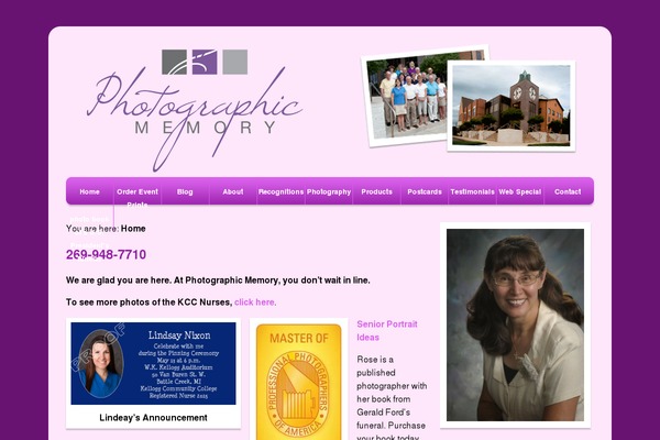 Rose theme site design template sample
