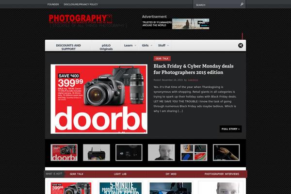 photographysilo.com site used Continuum Theme