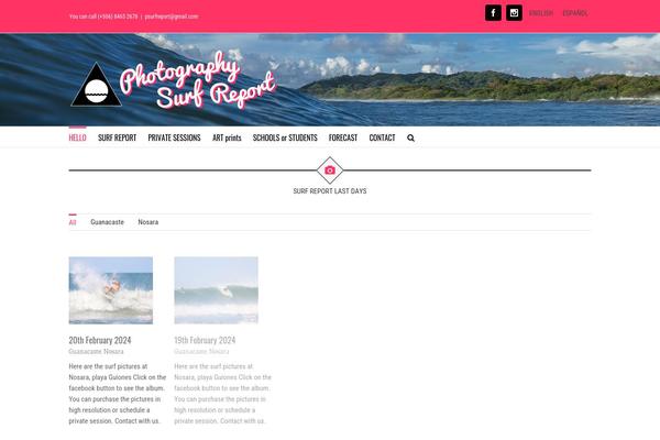 photographysurfreport.com site used Avada Child Theme