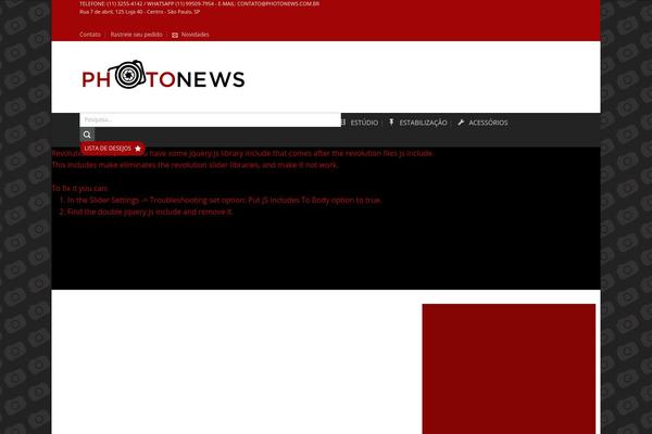 photonews.com.br site used Xflatsome