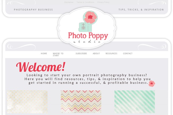 Prophoto4 theme site design template sample