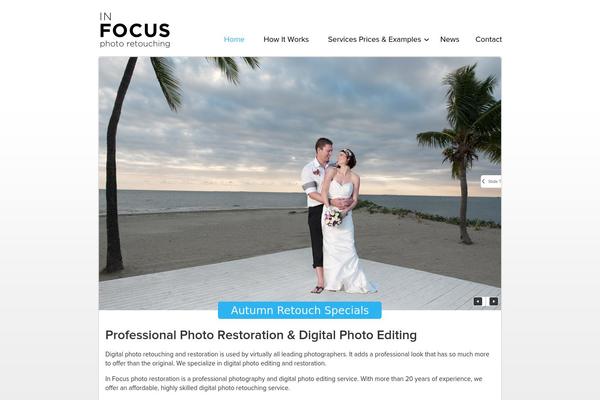 inFocus theme site design template sample