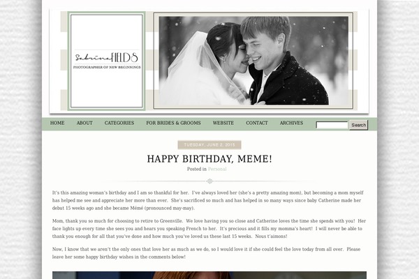 Prophoto4 theme site design template sample
