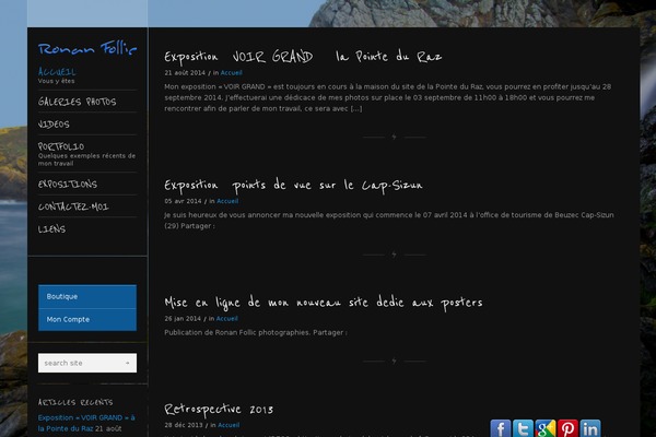 Flashlight theme site design template sample